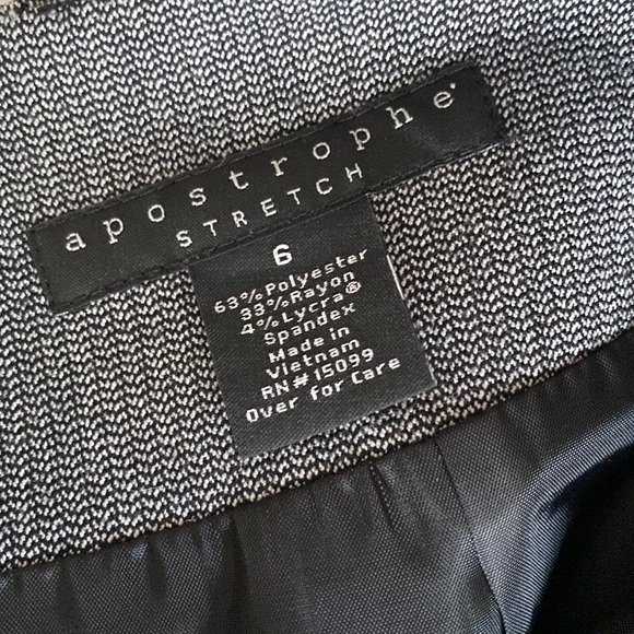 Apostrophe Twill Gray Pencil Skirt - Picture 5 of 5